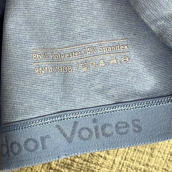 Outdoor Voices Athena Crop Top Sports Bra Light Blue Size Small - Picture 6 of 6